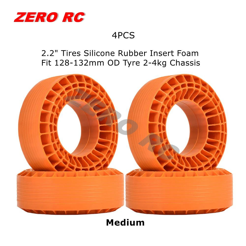 RC Crawler Tire Inserts Silicone Rubber Foam 1/10 Fit 1.9" 2.2" Wheels