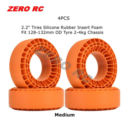 RC Crawler Tire Inserts Silicone Rubber Foam 1/10 Fit 1.9" 2.2" Wheels