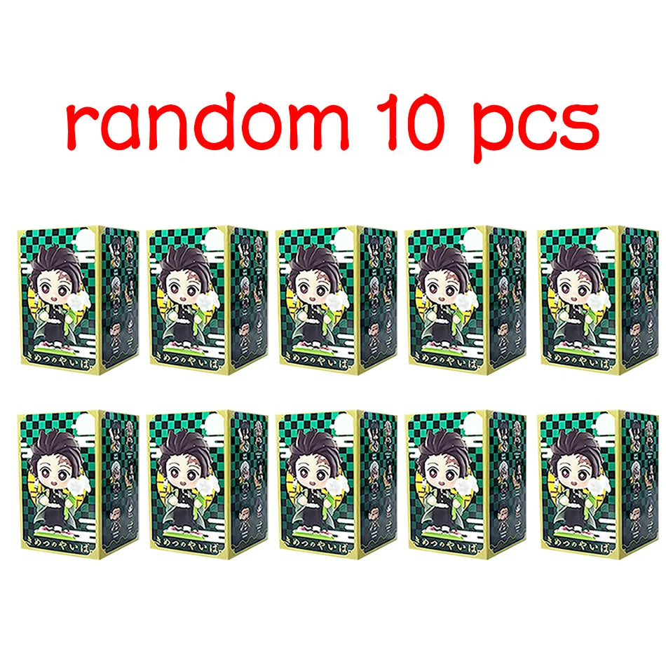 Demon Slayer Blind Box Figure Tanjiro Nezuko Anime PVC Collectible Toy