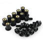 10Pcs Rubber Well Nuts M5 Metric Bolts for Motorcycle Windscreen Fairing