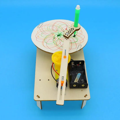 Kids Model Automatic Drawing Robot STEM Electric Plotter Science Kit
