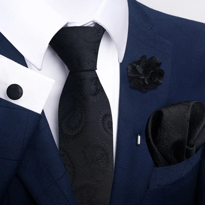 Men's Pocket Square Cufflink Tie Set Wedding Accessories by EXPROTAS
