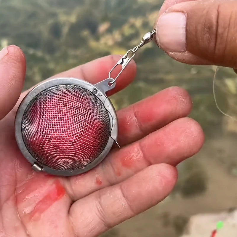 1pc Fishing Bait Cage Plastic Portable Lure Trap Basket for Holding