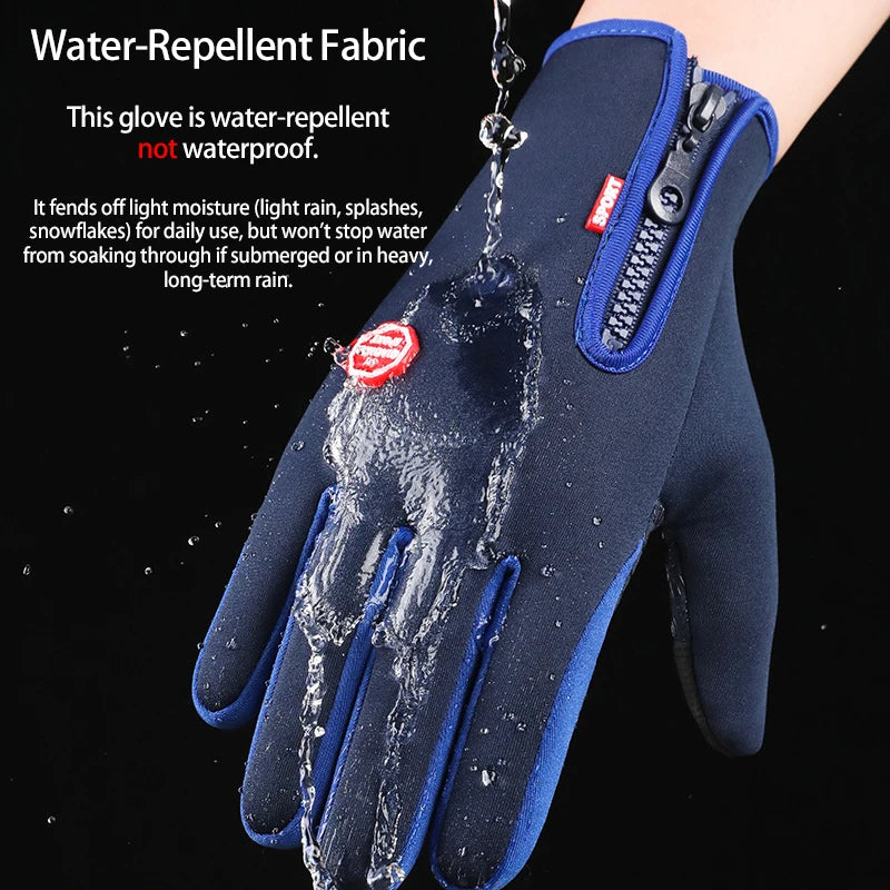 Winter Warm Gloves Waterproof Thermal Windproof Touch Screen Men Women