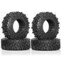 RED SPIDER 1.9 Rubber Tires for 1/10 RC Crawler TRX4 TRX6 Axial SCX10 II III Set