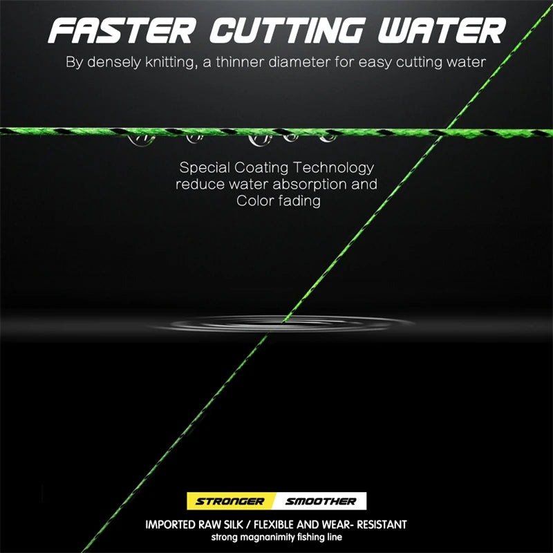 1000m Fishing Wire Braided PE Multifilament Sea Carp Line