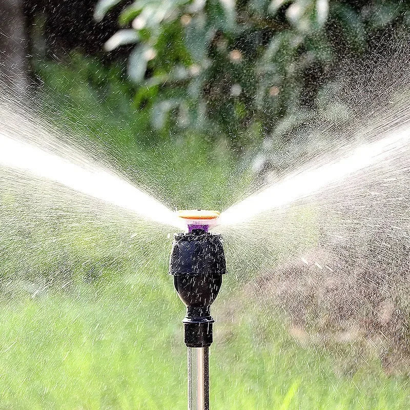 Stainless Steel Tripod Garden Sprinkler Automatic Rotating Irrigation System 10m