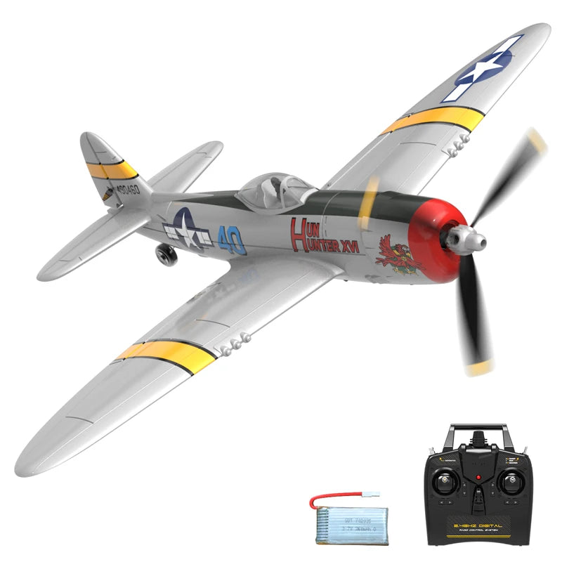 Volantex Spitfire RC Plane, EPP 400mm Wingspan 4CH 2.4G RTF Aerobatic Fighter
