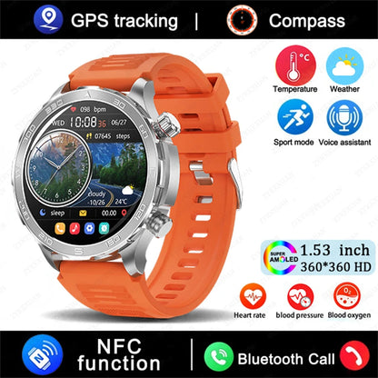 2025 Huawei Smart Watch Bluetooth Call AMOLED GPS NFC Waterproof Sports Men Women