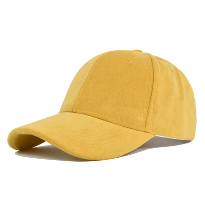 Men Women Suede Baseball Cap Retro Snapback Autumn Winter Hip Hop Hat