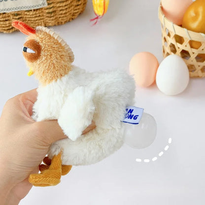 Fur Chicken Plush Bag Funny Ugly Hen Shape Handbag Satchel Purse for Women
