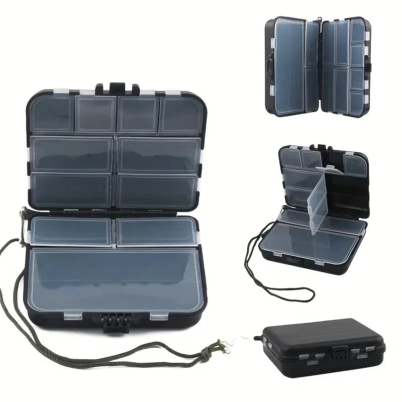 Fishing Lure Tackle Box Double Sided Hook Bait Storage Organizer Case
