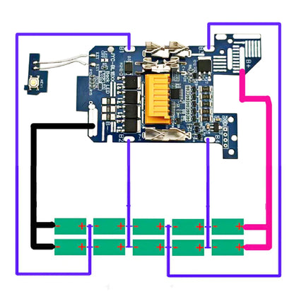 Li-ion Battery BMS PCB Protection Board for Makita 18V BL1830 BL1860