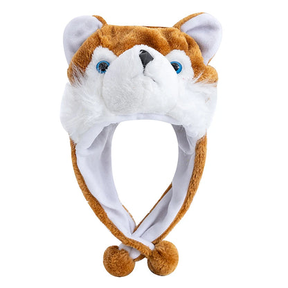 Unisex Funny Bulls Head 3D Animal Decorative Hat Winter Cap for Adults