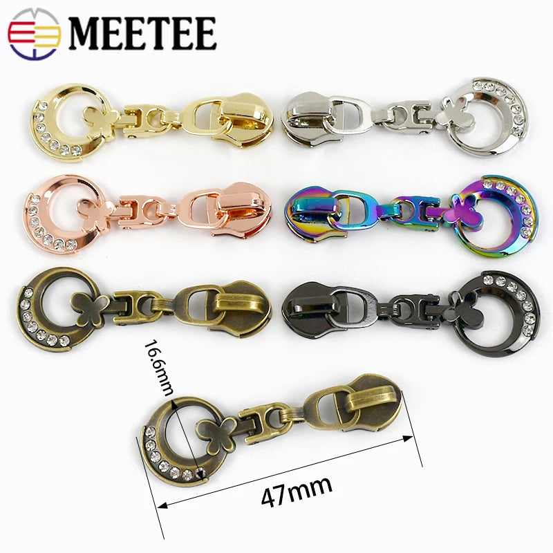 5/10/20Pcs 5# Nylon Zipper Slider Zippers Replacement Bag Pocket Zip Puller Head Zips Repair Kit Clothes DIY Sewing Accessories