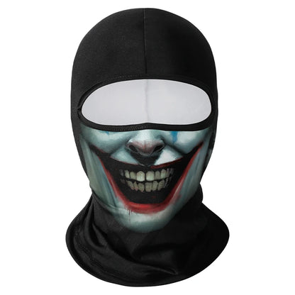 Motorcycle Balaclava Windproof Skull Full Face Mask Neck Liner Ski