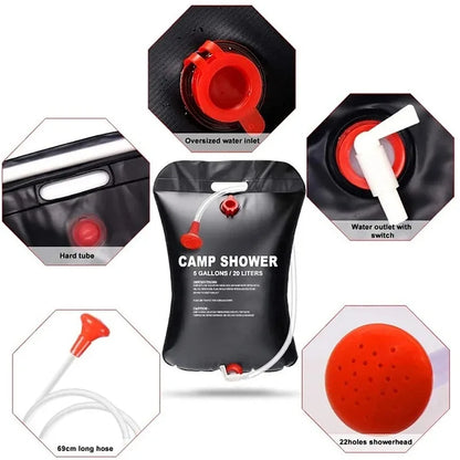 Outdoor Camping Shower Water Bag Folding Picnic Water Storage Container