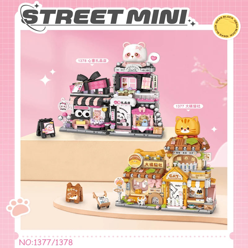 Foldable Mini Insect Everlasting Flower House Building Blocks Ornament Gift