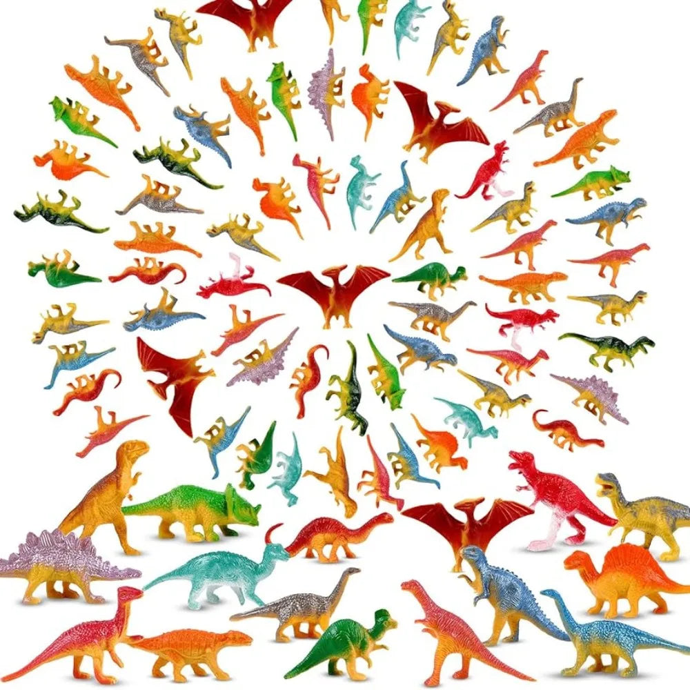 39Pcs Mini Dinosaur Figures Toys Realistic Plastic Simulation for Kids