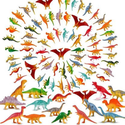 39Pcs Mini Dinosaur Figures Toys Realistic Plastic Simulation for Kids