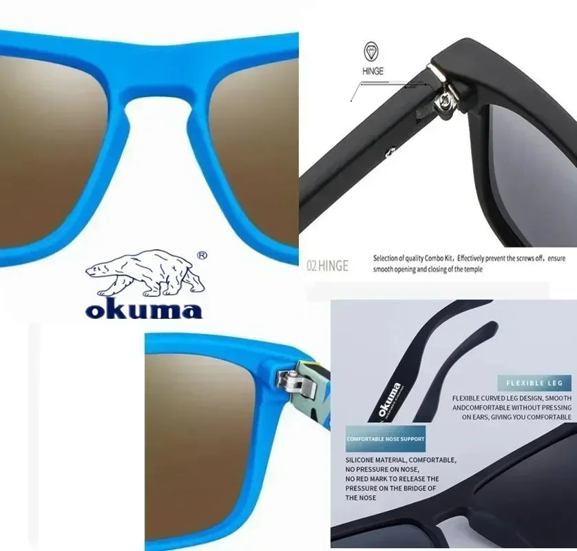 Okuma Polarized Sunglasses UV400 for Men/Women Fishing Driving Outdoor