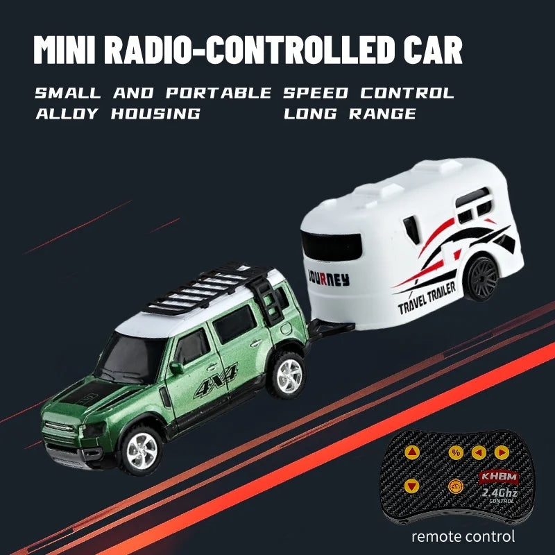 Mini Alloy 1/64 Remote Control Car 60 Minutes Kids Toy Convenient Carry