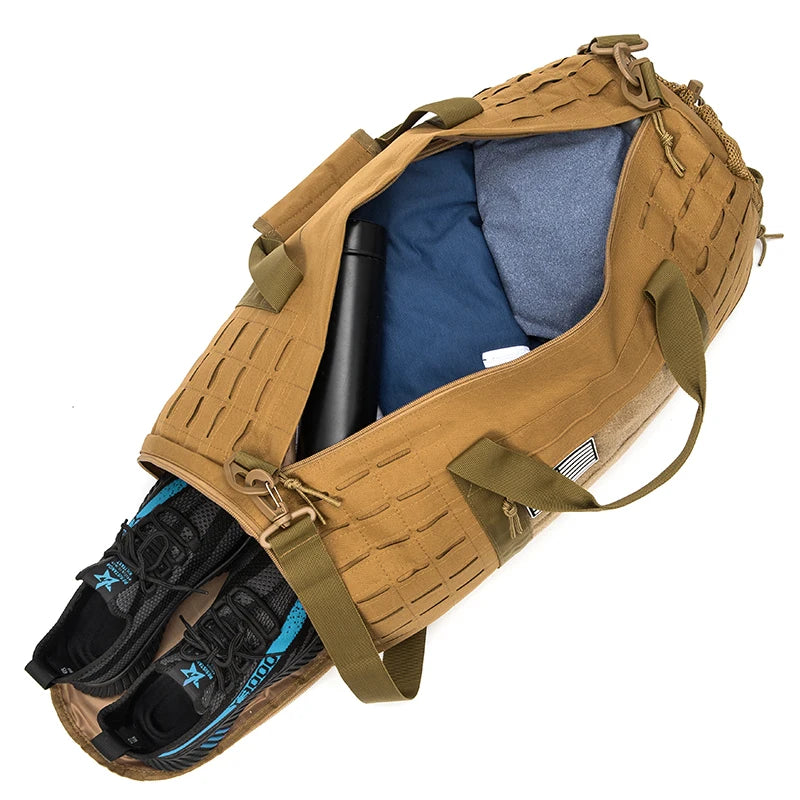 40L Sport Gym Bag Tactical Travel Duffle Bag For Men Fitness Training Bag With Shoe Basketball Outdoor Weekender Bags-EXPROTAS