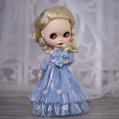 ICY DBS Blythe Doll White Skin Joint Body Colourful Hair Matte Face DIY Dress Up