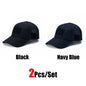 2Pcs Camouflage Baseball Cap Breathable Sun Hat Outdoor Hunting Fishing