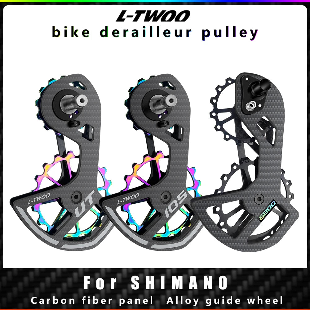 LTWOO UT Bicycle Ceramic Bearing Carbon Fiber Jockey Pulley Wheel Set Rear Derailleurs Guide For 105 5800 6800 Ultegra DURA ACE-EXPROTAS