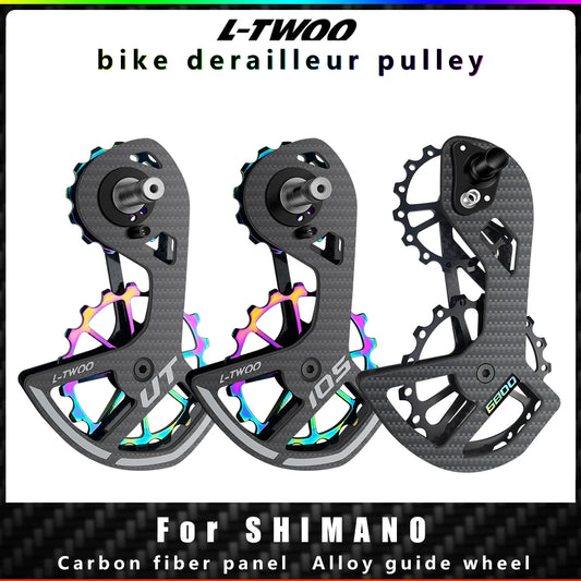 LTWOO UT Bicycle Ceramic Bearing Carbon Fiber Jockey Pulley Wheel Set Rear Derailleurs Guide For 105 5800 6800 Ultegra DURA ACE-EXPROTAS
