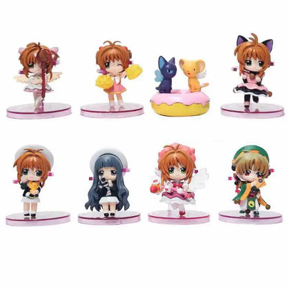 Cardcaptor Sakura 8pcs Vinyl Action Figure Set Anime Collectible Dolls - EXPROTAS