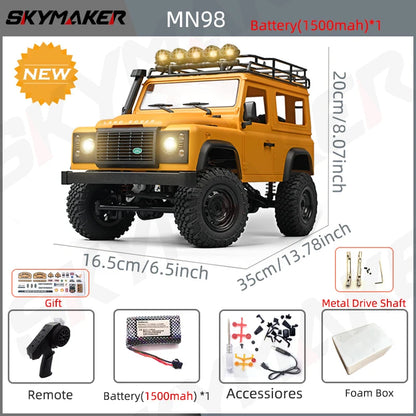 New MN99s MN98 1:12 MN Model RTR Version RC Car 2.4G 4WD RC Rock Crawler Defender Remote Control Car 1/12 RC Truck Cars Toys-EXPROTAS