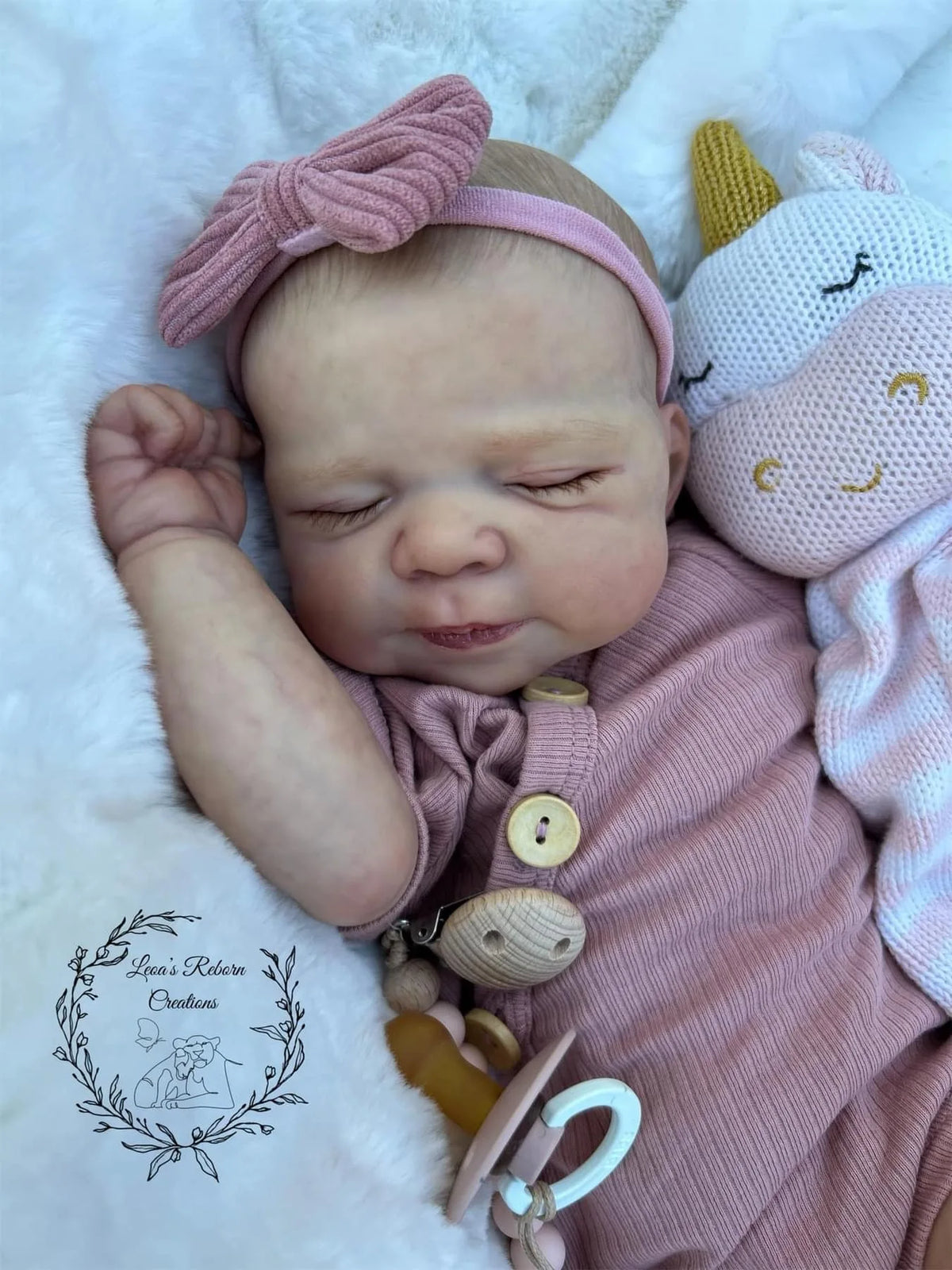 19-inch Newborn Baby Reborn Doll Pascale Soft Body Lifelike Cuddly 3D Skin