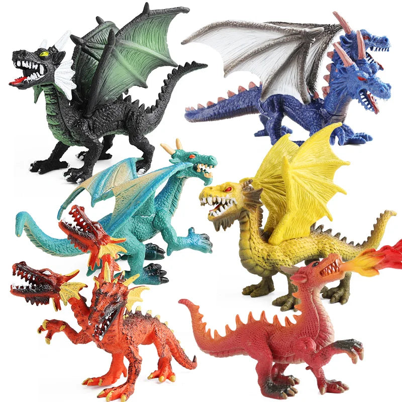Oenux Fantasy Creature PVC Figure Dragon Phoenix Dinosaur Animal Model - EXPROTAS