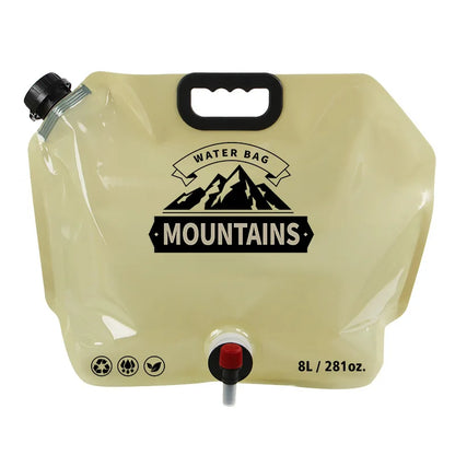 5L/10L Collapsible Water Storage Jug Bag for Camping Hiking Outdoor Use