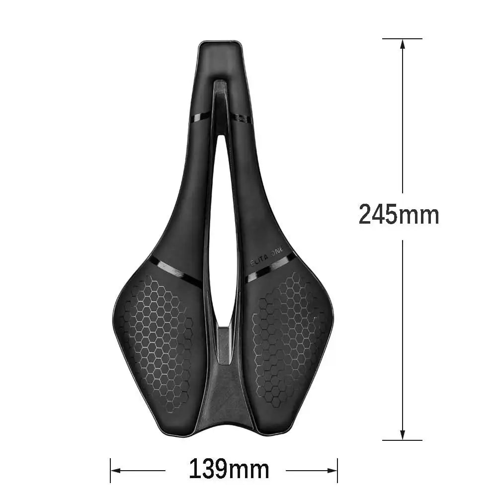 Elitaone Carbon Rail Bike Saddle 130g Lightweight 245x139mm Road Seat