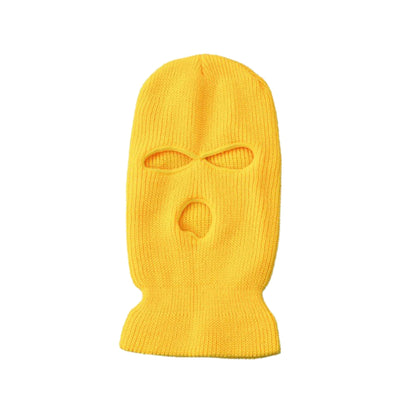 Motorcycle Windproof Full Face Knit Hats Custom SkiMask Men Warm Wool Balaclava embroidery Winter hats Knitted 3 Holes Ski Mask-EXPROTAS