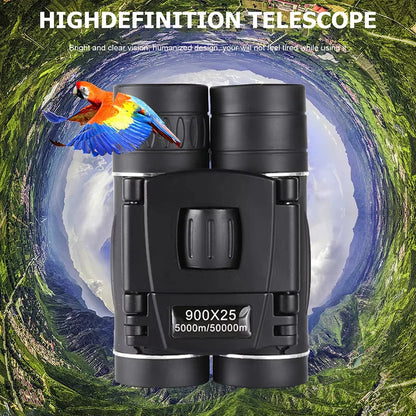 900x25 HD Binoculars FMC BAK4 Optics Portable Long Range Hunting Hiking