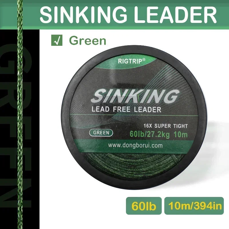 10m Carp Lead-Free Braided Leader Material for Rig Making - EXPROTAS