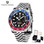 PAGANI Design PD-1662 Men’s Automatic Watch Stainless Steel Ceramic Bezel Waterproof