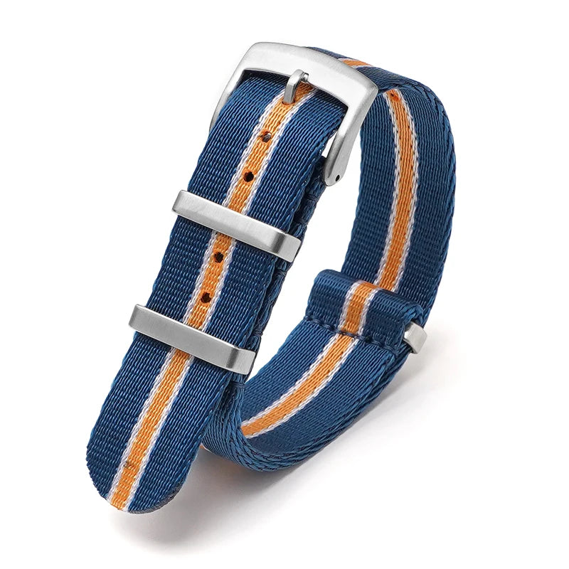 Nylon Watch Strap 24mm for Omega Seiko Mens Canvas Sport Band