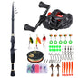 1.8-2.4m Telescopic Rod Reel Set Sougayilang 7.2:1 Freshwater Fishing Kit