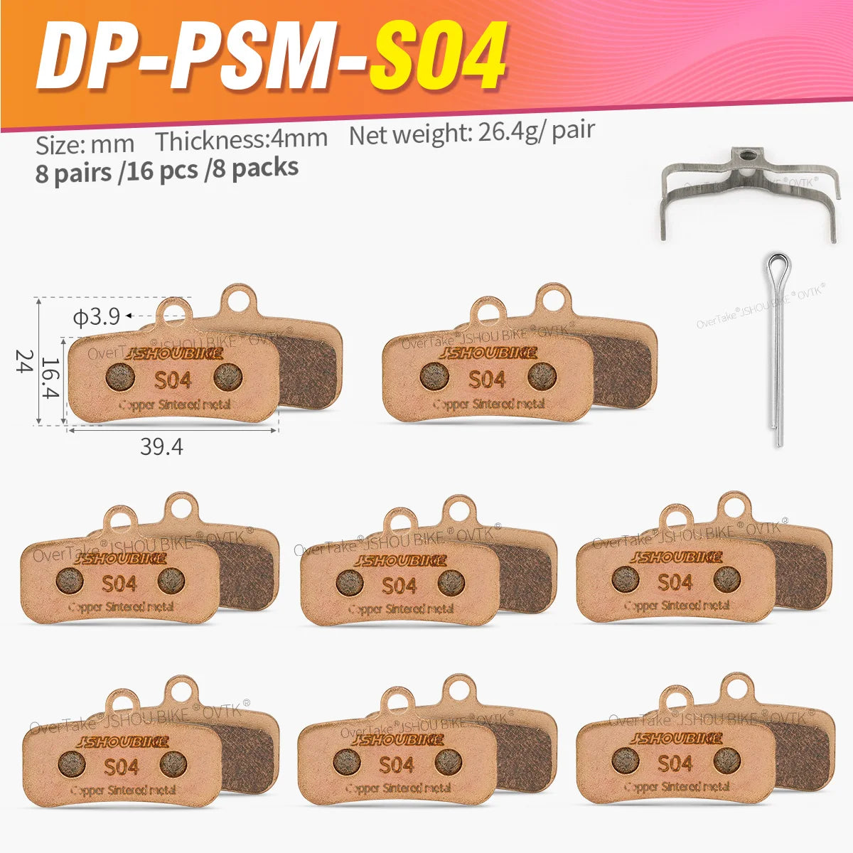 Sintered Metal Brake Pads for Sur-Ron Talaria Shimano ZEE M810 MT420 M9120