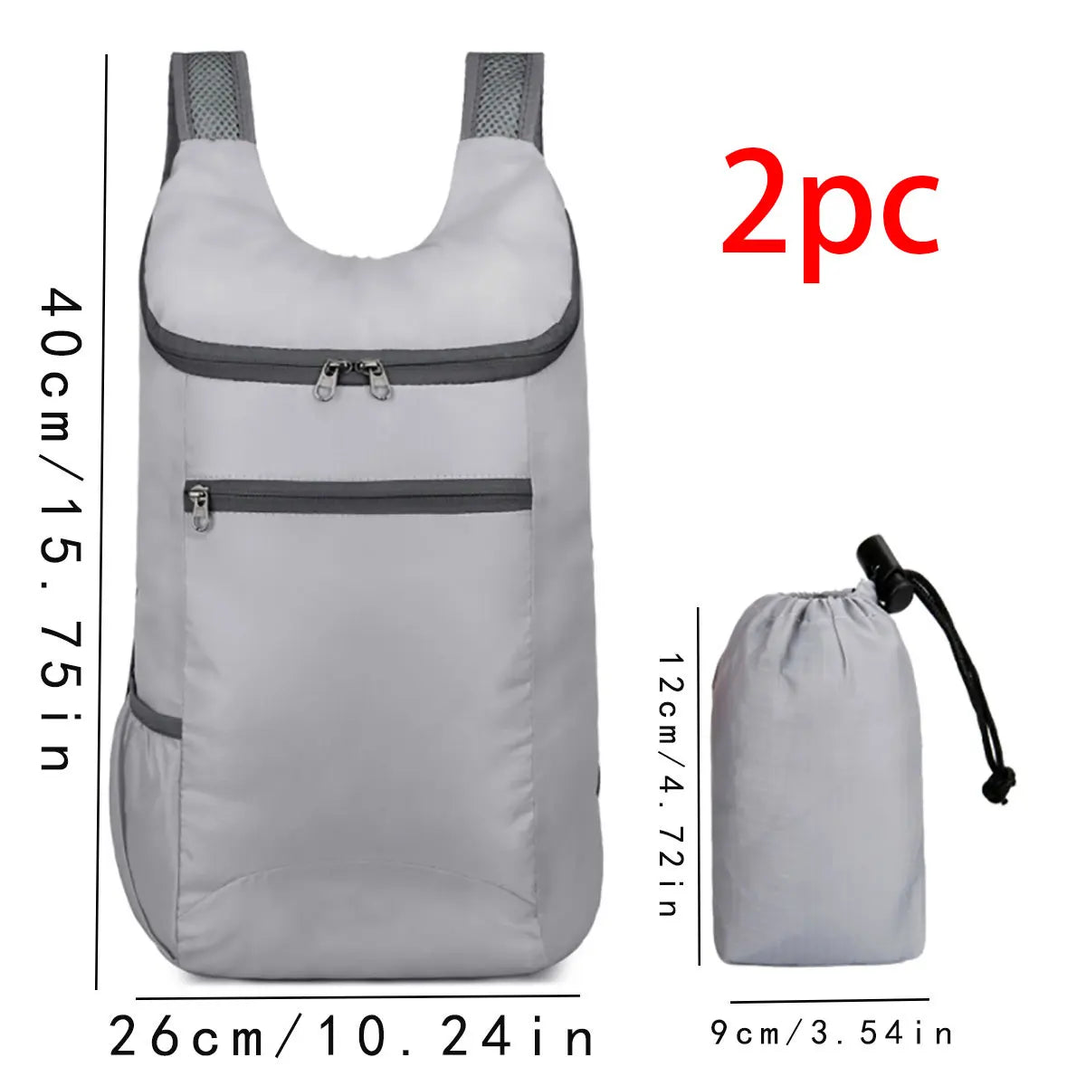 Weekend Travel Bag Foldable Waterproof Lightweight Large Capacity Backpack