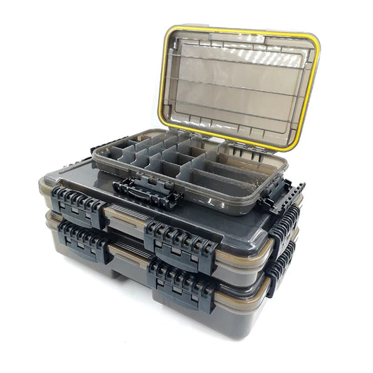 Waterproof Fishing Tackle Box Large Storage for Hooks Lures Bait Gear