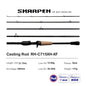 PURELURE SHARPEN Travel Rod XF/MF Action Spinning Casting Rod w/ FUJI Parts