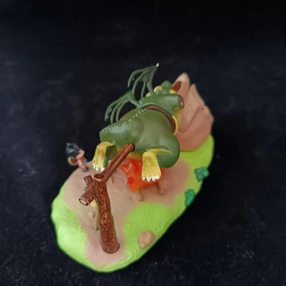 Dragon Ball Figure Son Goku Yajirobe Barbecue Cymbal 8cm PVC Action Statue Gift