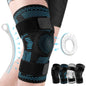 Sports Knee Brace Compression Sleeve with Patella Gel Pad & Side Stabilizers