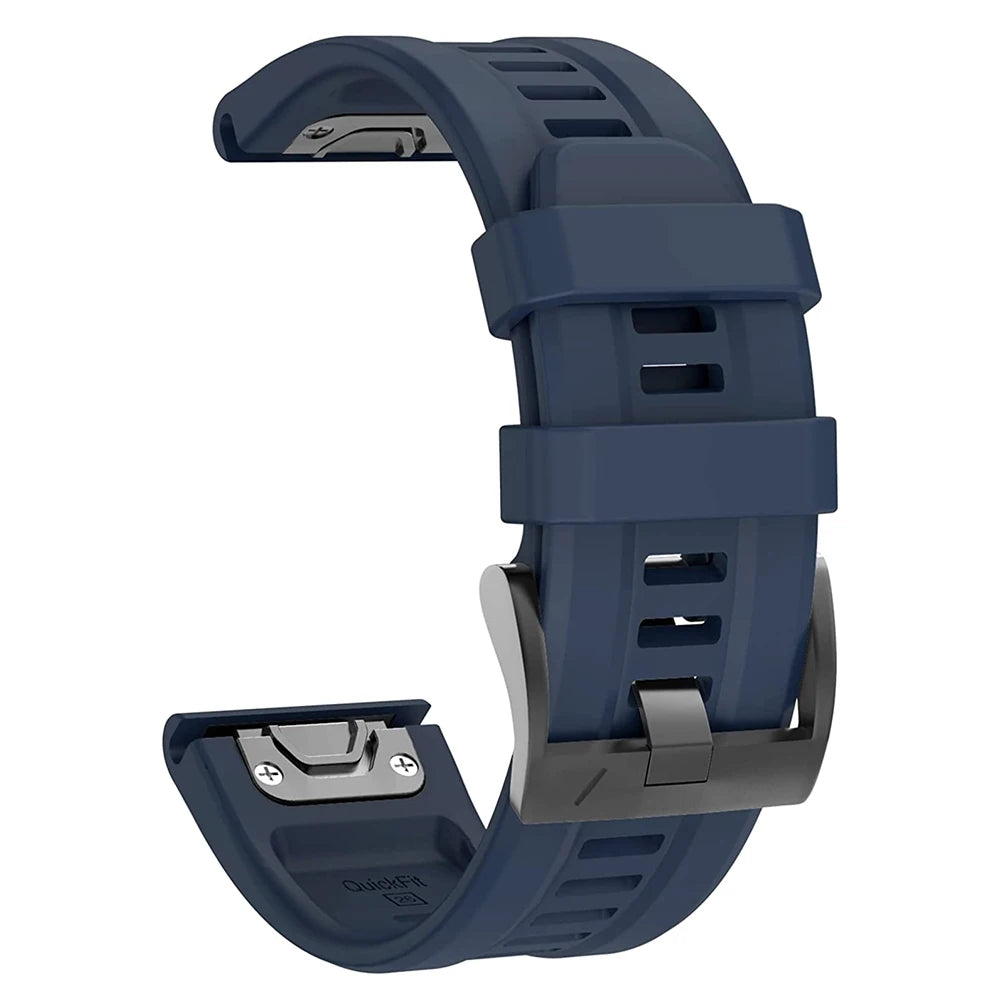 Fit Silicone Strap for Garmin Fenix 7 6X Pro 22mm 26mm Quickfit Band